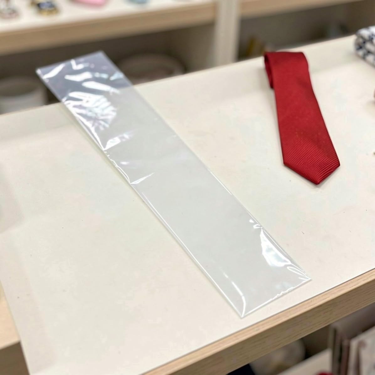 100pcs Plastic Necktie Bag Sleeve for Travel Storage 30 Inch image 5