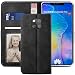 Produktbild YATWIN Handyhülle Huawei Mate 20 Pro Hülle, Klapphülle Huawei Mate 20 Pro Premium Leder Brieftasche Schutzhülle [Kartenfach][Magnet][Stand] Handytasche für Huawei Mate 20 Pro Case, Schwarz