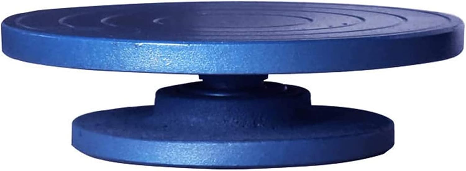 T-king Metal Pottery Banding Wheel Manual Turntable -Turnplate Clay Sculpture Modelling Ceramics Heavy Duty Rotating Swivel Turntable (23CM)