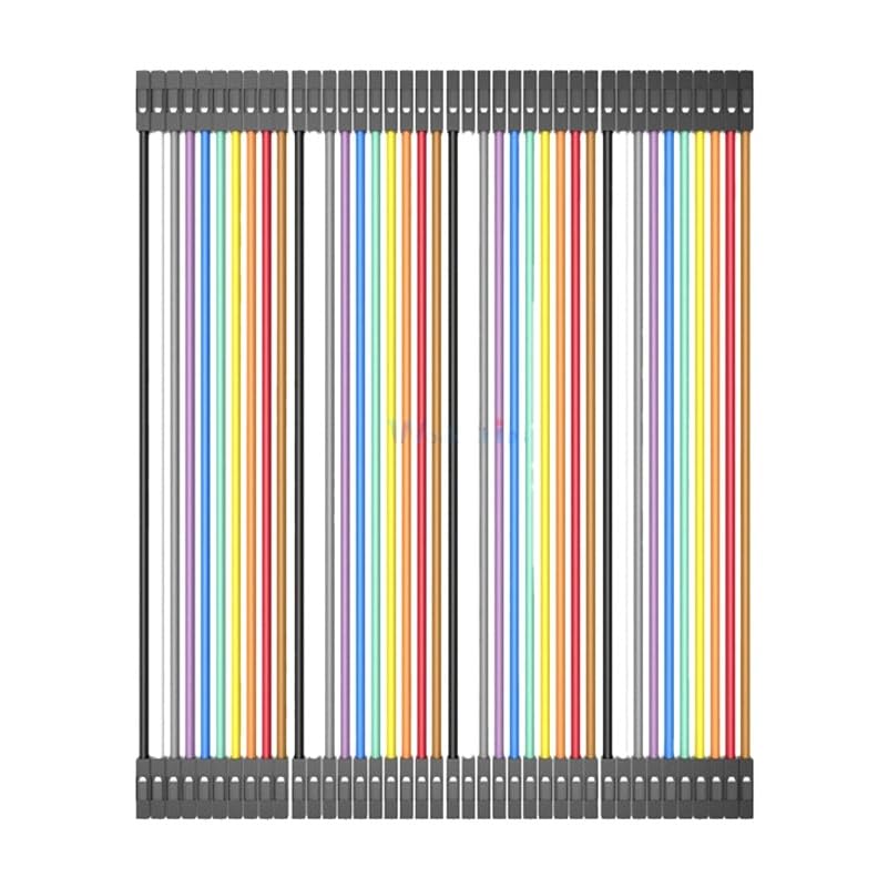 5 x 40PCS 10CM 2.54MM Row Male to Male Cable Breadboard Jumper Wire for arduino