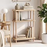 [en.casa] Scaffale da Terra a 3 Ripiani Color Crema 62x40x18 cm...