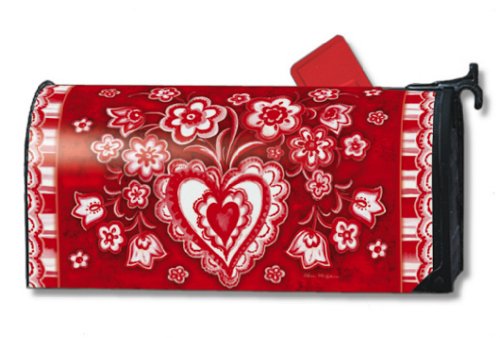 MailWraps Folk Valentine Mailbox Cover #02628
