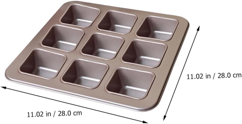 Non-stick Square Cake Pan Carbon Steel Baking Tray for Easy Cake Shaping and Food Roasting Dishwasher Safe for Home Baking and Cooking