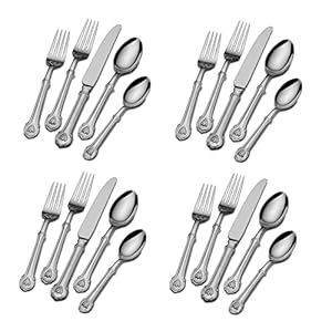 Wallace Napoleon Bee 18/10 Stainless Steel 20pc. Flatware Set (Service for Four)