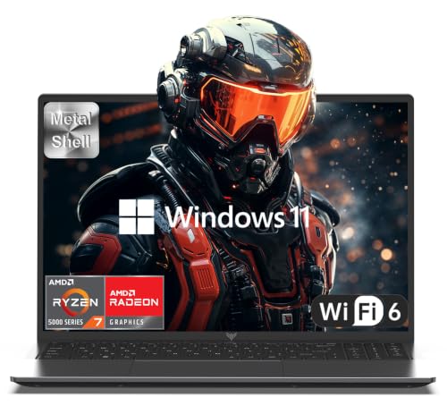 Image of KAIGERR Laptop, 24GB DDR5 512GB NVMe SSD, 16.0 inch Laptop Computer with AMD Ryzen 7 H255(8C /16T, Up to 4.9GHz), Radeon RX Vega 8 Graphics,WiFi 6, Backlit KB