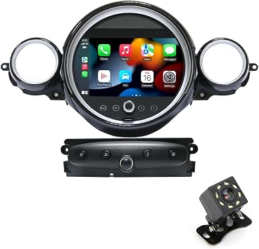 9inch Android 13 Car Radio for Mini Cooper R60 2011 2012 2013 2014 2015 2016 with Wireless CarPlay/Android Auto,8+64G Touchscreen Stereo with AHD Backup Camera,Support GPS/DSP/Bluetooth/WiFi/FM/SWC