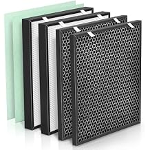 Air400 Filter Compatible with Bissell Air400 Air Pu-rifier Filter Replacement 2479 Series, Compared to Part# 2521, 2520, 3365, 2 H13 True HEPA 2521 +2 Carbon Filters 2520 +2 Pre-Filters