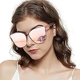 LVIOE Cat Eyes Sunglasses for Women, Polarized Oversized Fashion Vintage Eyewear for Driving Fishing - 99.99% UV Protection