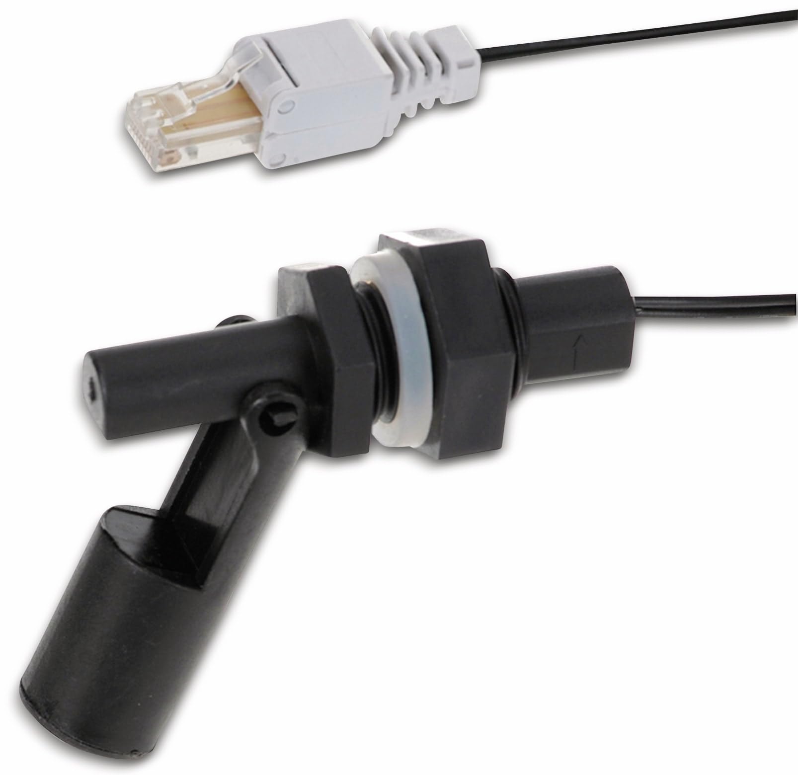 H-TRONIC Interruptor flotante S3 con conector RJ45, incluye cable de 10 m