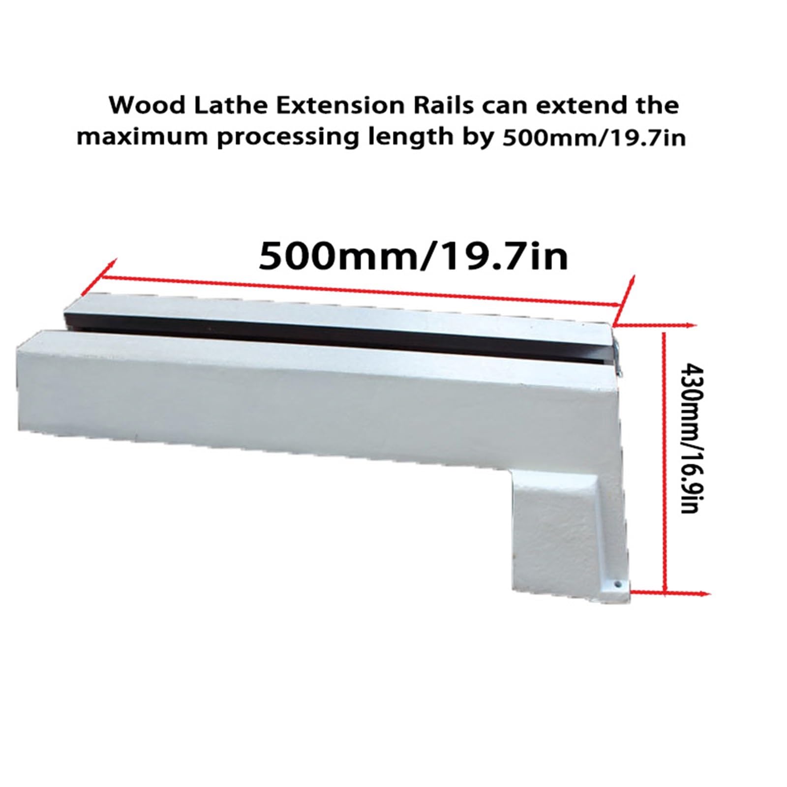 Amazon | ベンチトップ木工旋盤延長ガイドレール、MC1218VDおよび