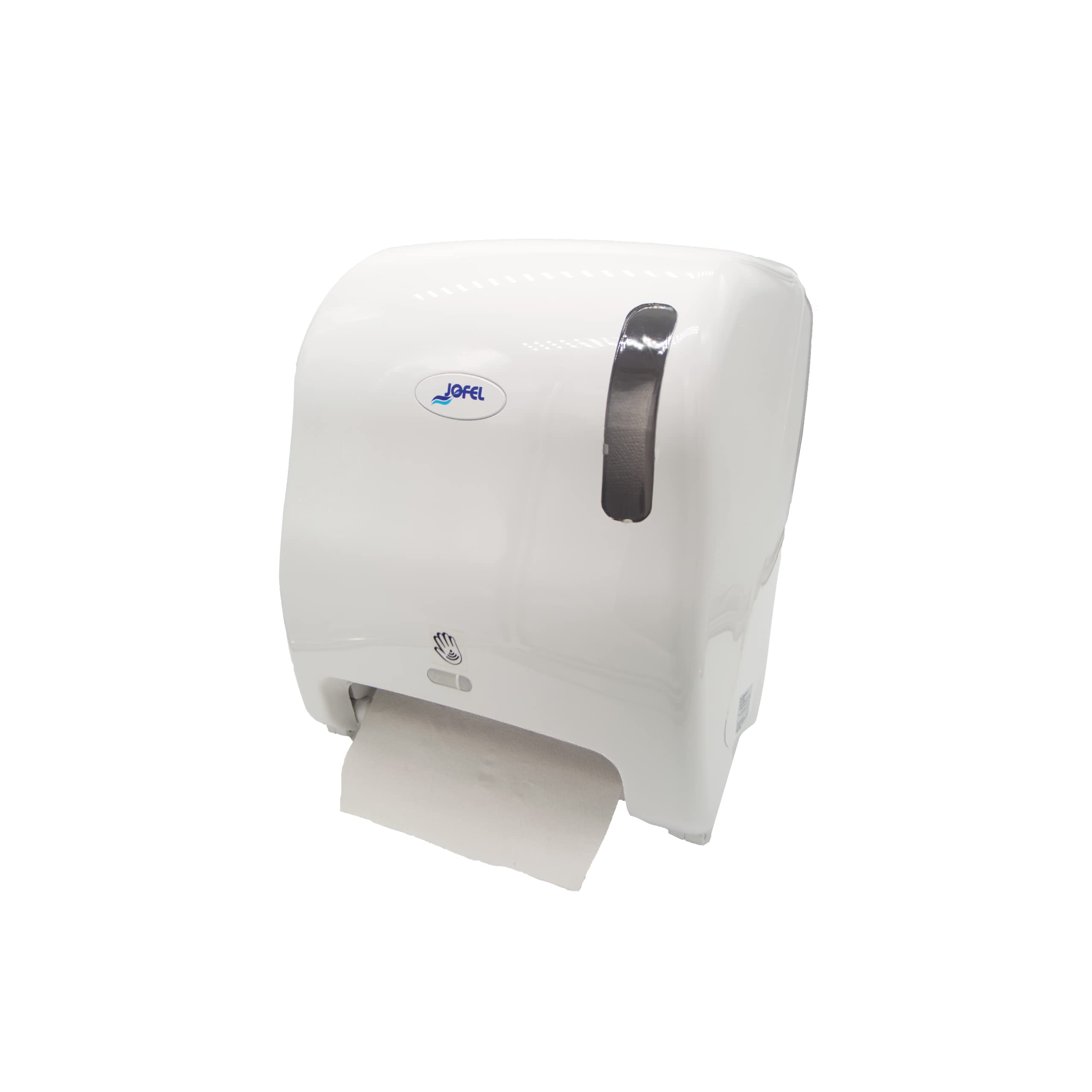 Jofel - AG60000, Dispensador de Papel Automático, Dispensador de Papel Bobina en Continuo, Fabricado en ABS Blanco, Papel 220 mm Ancho, 200 mm Mandril