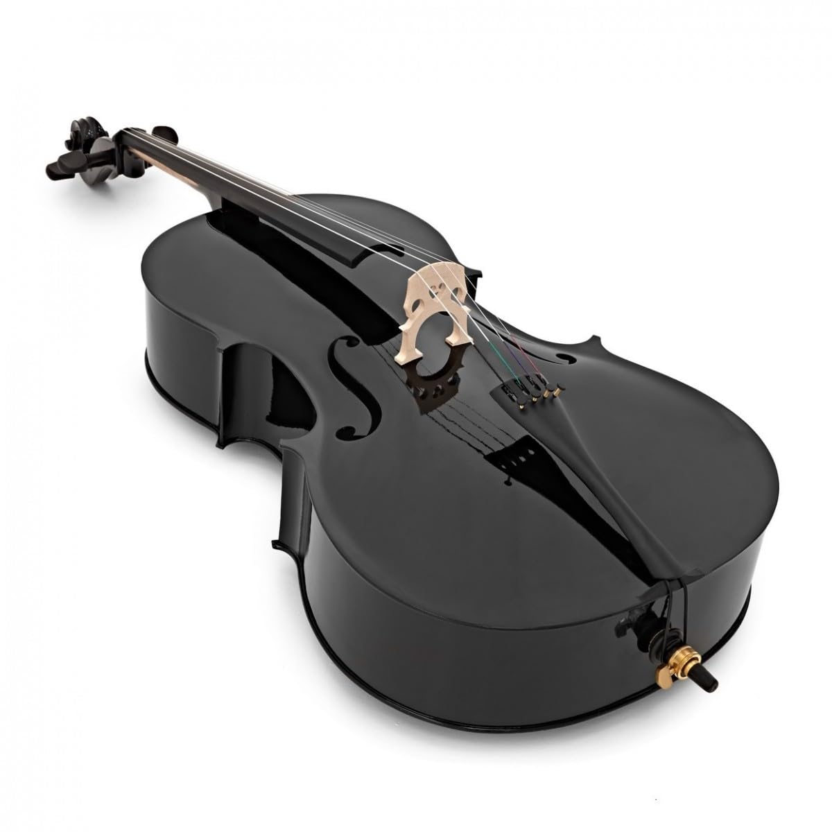 Gear4music Cello Outfit 4/4 Full Size mit Bogen & Etui, schwarz