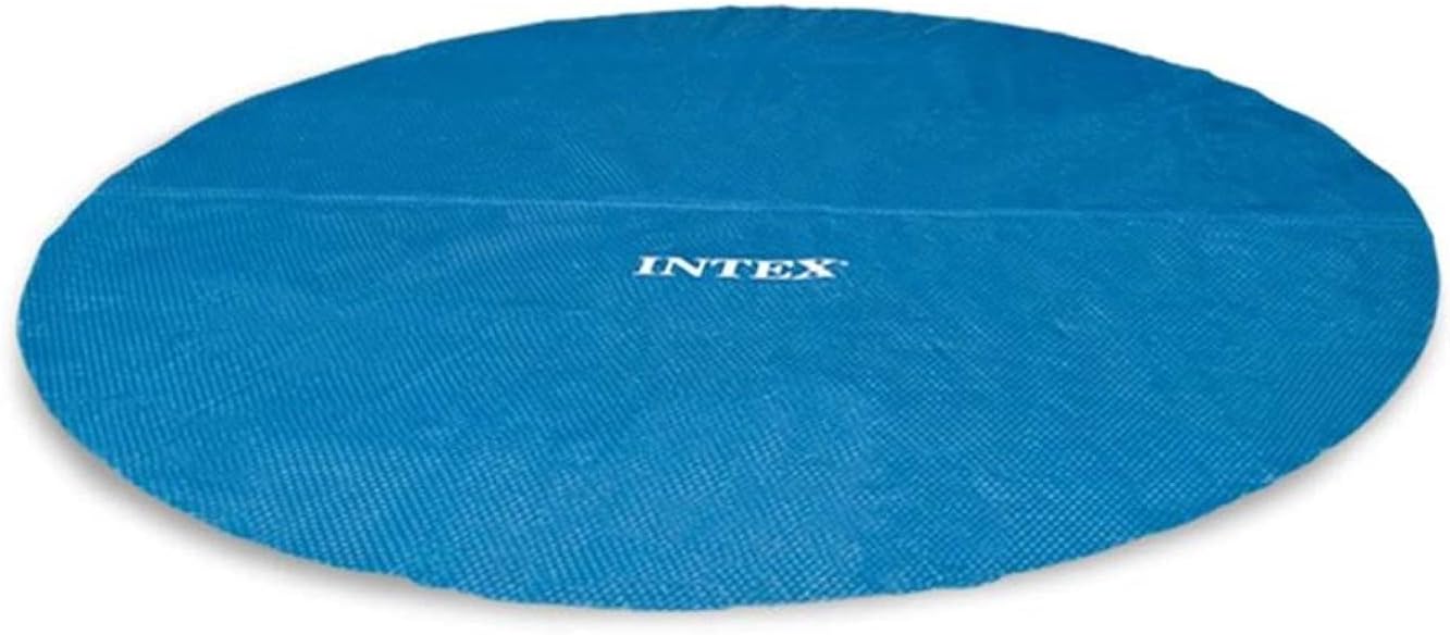 INTEX 28013E Solar Pool Cover: for 15ft Round Easy Set and Metal Frame Pools – Insulates Pool Water – Reduces Water Evaporation – Keeps Debris Out – Reduces Chemical Consumption