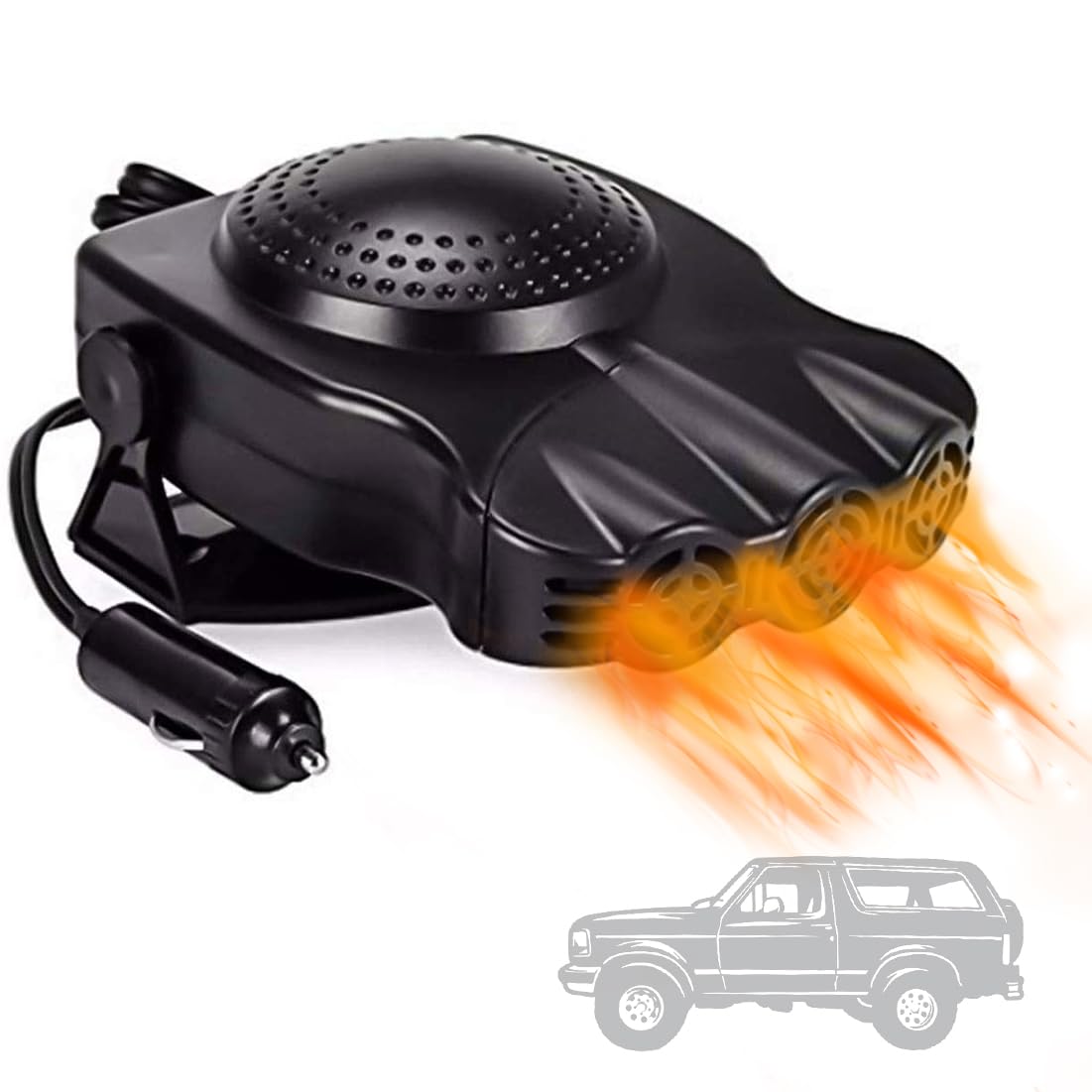 Car Heater, Fast Heating and Cooling Fan Car Heater Windshield Defogger, The Windshield defrost and Fog