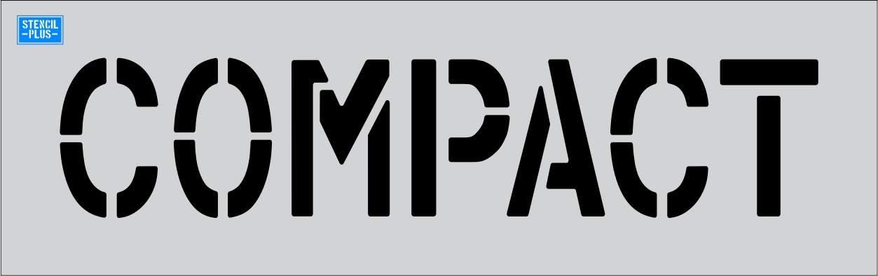 8" Word - Compact Parking Lot Pavement Marking Stencil