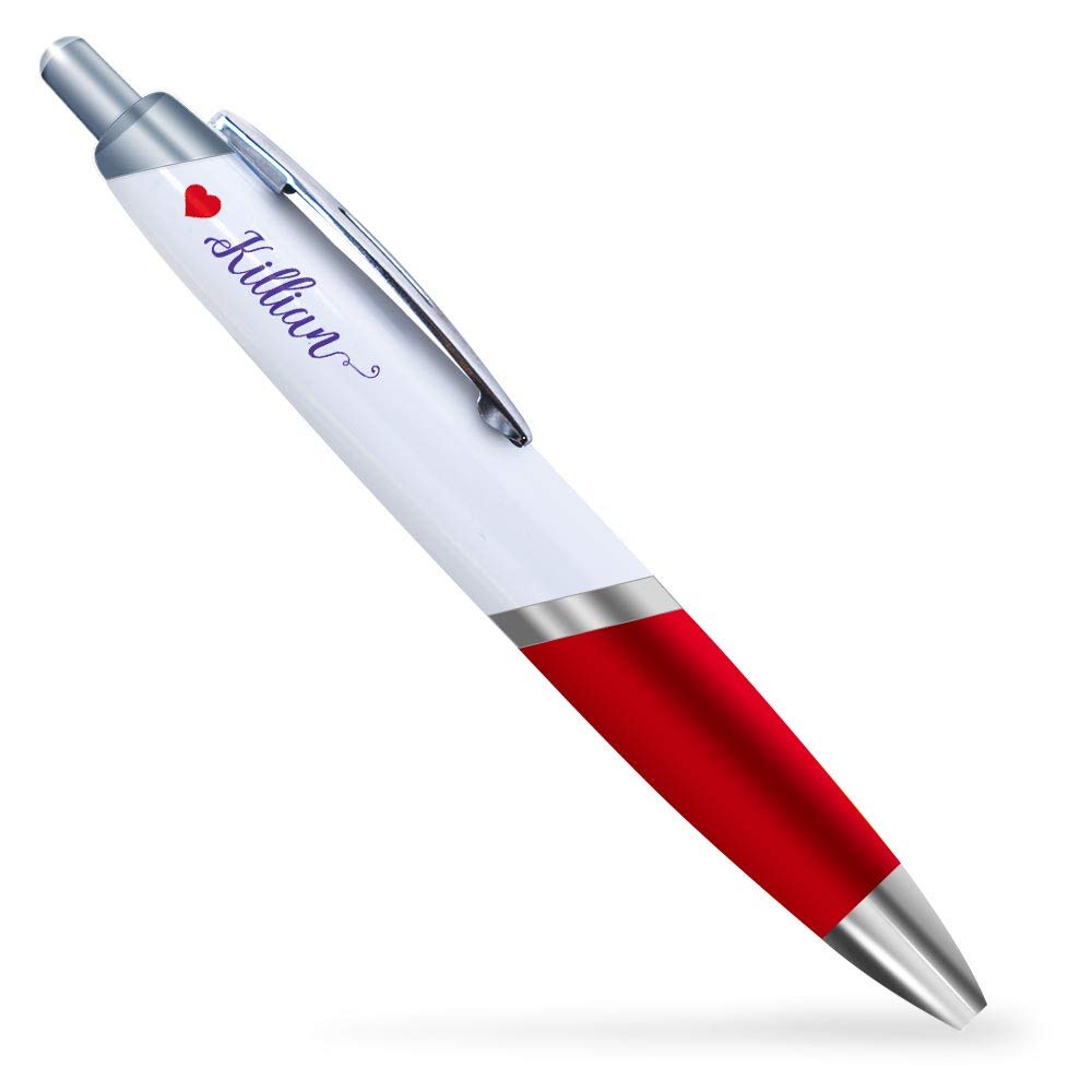 Destination Vinyl ltd Name - KILLIAN - Red Ballpoint Pen Calligraphy Love Heart #207218