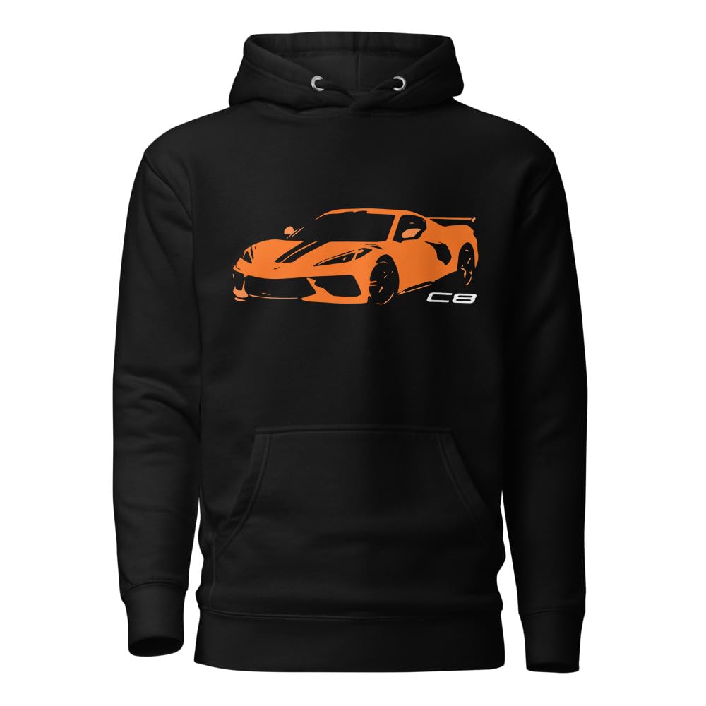 2024 Corvette C8 Amplify Orange 8th Gen Vette Drivers bluza z kapturem pulower bluza