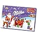 Milka Adventskalender mit gefüllten Schokofiguren aus Alpenmilch-Schokolade & Milchcrème – 24 Türchen – 200g