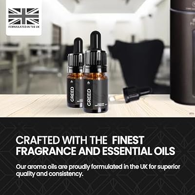 Greed Diffuser Oil | Perfume Scented | 10ml Oil Diffuser Essential Oils | Versatile and Mess-Free | Long-Lasting Essentials for Humidifiers for Spa, Home, and Office by Perfa