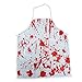 Angoter Halloween di Sangue Grembiule Stampato Spaventoso di Sangue Schizzato A Tema Omicidio Halloween Props Cucina della novità Bavaglino per Barbecue Cooking Tatuaggi Cottura Giardinaggio Partito
