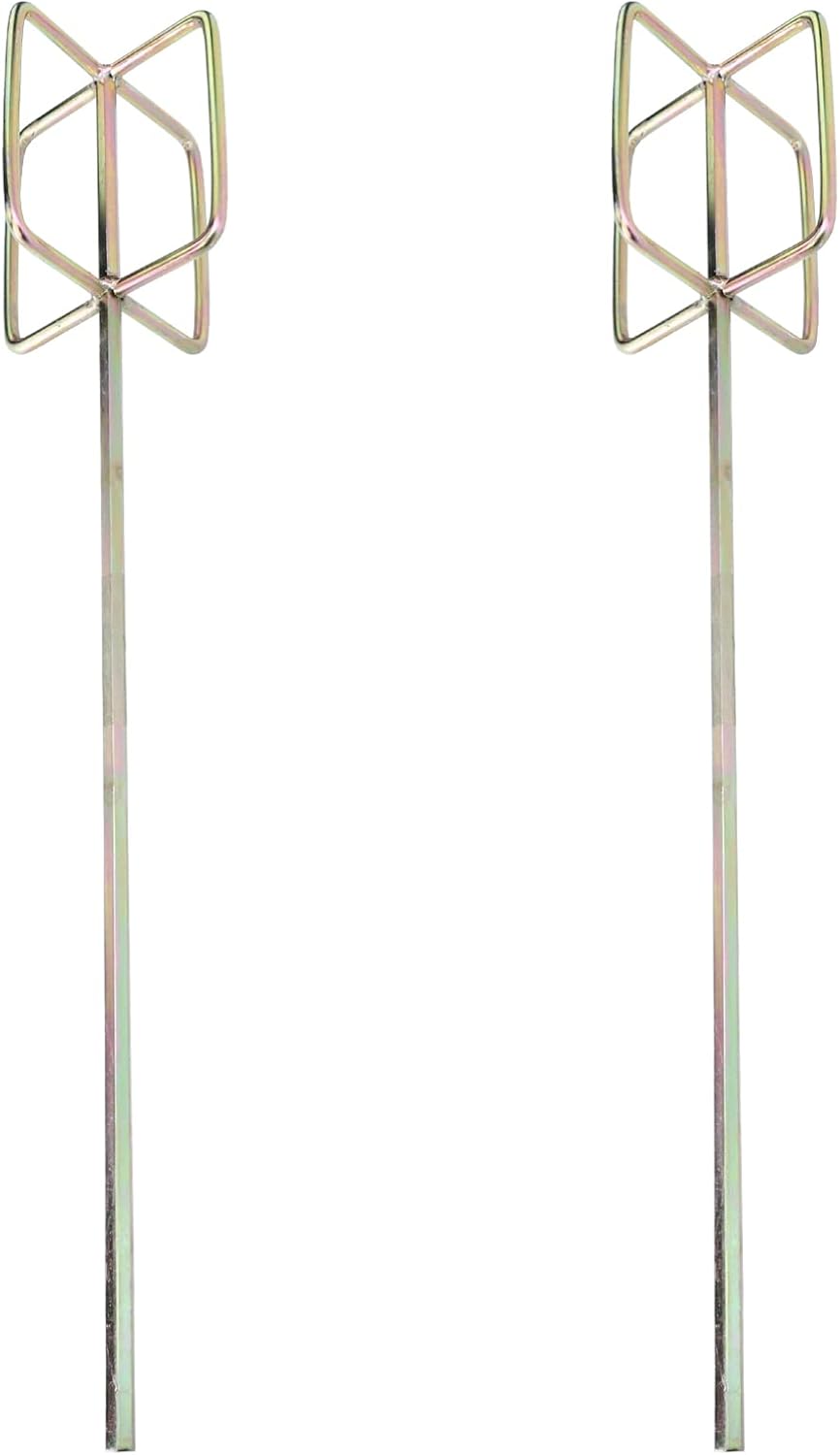 DOITOOL Mixing Paddle for Drill : 2 PCS Grout Drill Attachment - 21 Inch Long Shaft Paddle Electric Cement Mixing Rods for Paint, Plaster, Concrete - Alloy Accessories for DIY Projects