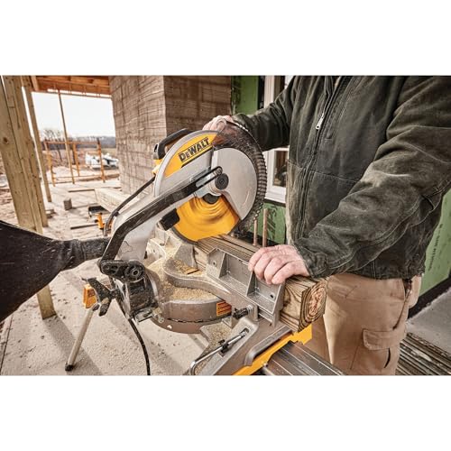 Dewalt DWS715 12-Inch Miter Saw, 15-Amp, Single Bevel, Compound thumb #9