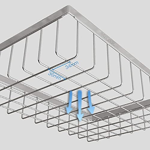 Carro de acero inoxidable JATIBOSH robusto y móvil para cocina 4