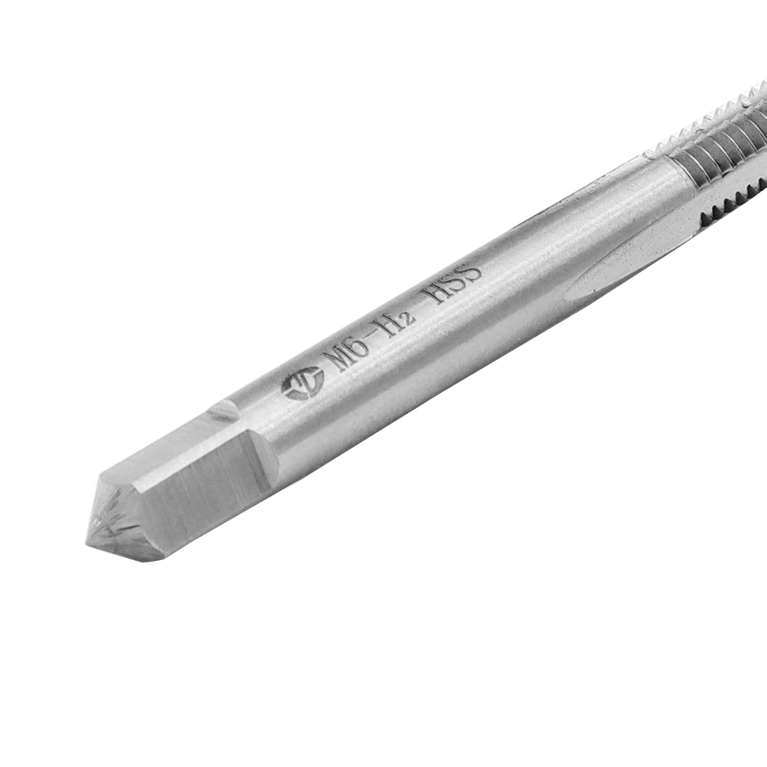 Kesiku M6*1.0 Metric Hand Thread Tap, Taper Screw Tap Set, Tapping Tool Repair Tool, 1 Pair, Silver, M6*1.0-2pc - Image 3