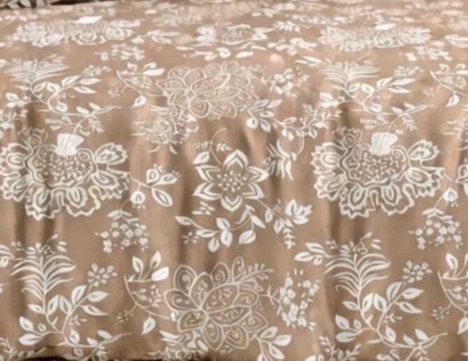 Image of DECOR2ADMIRE 300 Thread Count Premium Cotton Printed Single Bedsheet with One Pillow Covers for Home 60 Inches x 90 Inches (Beige Blossom, Single 60 inch x 90 inch)
