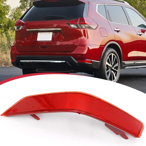 Image of Saihisday 265656FV0B Bumper Reflector, Rear Bumper Reflector Replacement for Nissan Rogue 2016-2020, Rear Left Light Reflector Cover Bumper