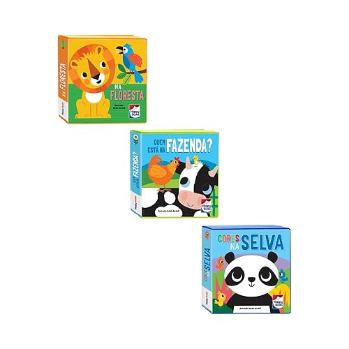 Combo 3 Livros Toque, Sinta e Aprenda Animais
