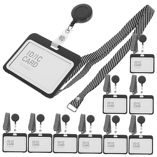 Porte-badge transparent avec cordon Veemoon pour protéger vos cartes d'identité