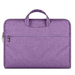 Laptop Tasche Aktentasche Tragetasche Ultrabook Stoßfestes Schutzhülle Kompatibel 15 Zoll MacBook Pro,12 Zoll,Lila
