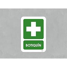 Pack of 5 Medicine Cabinet Signs, 14.8 x 21 cm, Durable and Economical, Made of PVC