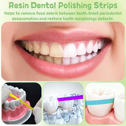 3 Bände Zahnschleifpapier, Zahn Polierstreifen, Zahnschleifpapier für Zahnzwischenräume, Effektive Reinigung und Politur für Zwischenräume Dental die Tiefenreinigung Der Mundhygiene