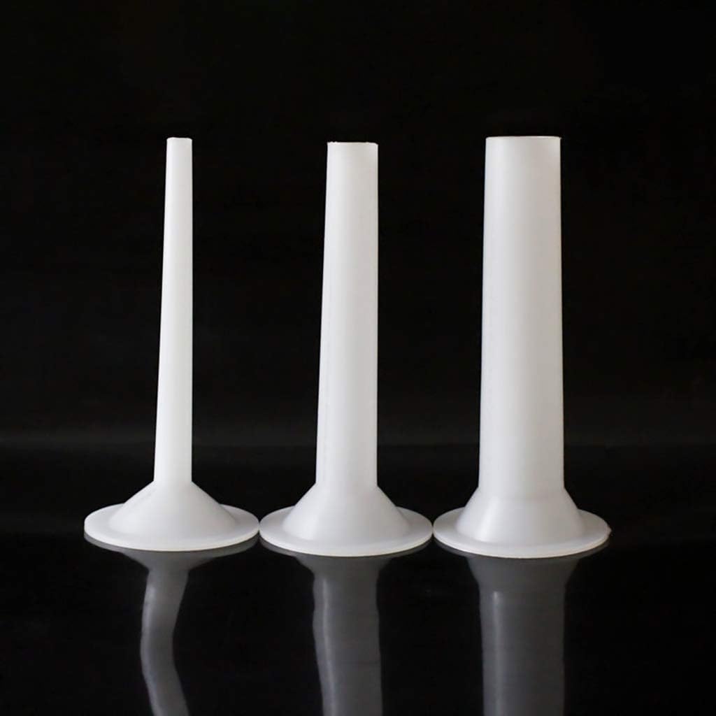 3pcs/set Food Grade Sausage Maker Funnel Filler Meat Stuffer Filling Tubes DIY Manual