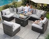 NICESOUL Fire Pit Set