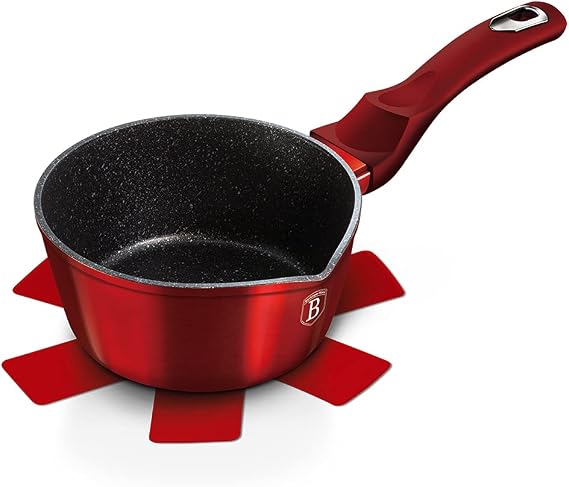 1.2 Quart Nonstick Saucepan for Kitchen or Restaurant by Berlinger Haus