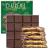 Dubai Chocolate Bar Pistachio and Crispy Kataifi Filled 3.5 oz, Luxury Dubai Chocolate with Knafeh, Fresh Daily Production, Perfect for Gifting (Pack of 1)