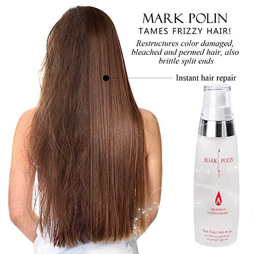 Mark Polin - Korean Hair Repair Treatment For Damaged Hair - Keratin Oil Treatment For Damaged Hair - Argan Oil For Frizzy Hair - Hair Moisturizer For Dry Hair Damaged - Morrocan Oil (All Type) #TOP6