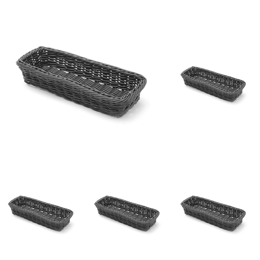Corbeille à couvert HENDI noire au design épuré pour table moderne - 4