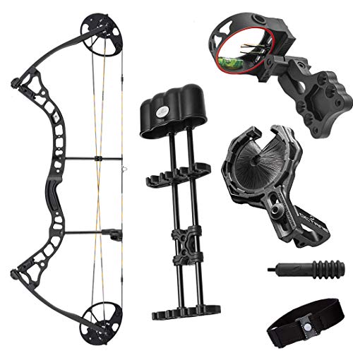 Archery 2021 Diamond Infinite 305 | Black | RH 7-70 LBS | Compound Bow Package | Draw Length 19-31" | Fully Adjustable