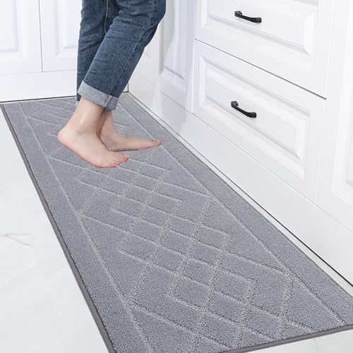 BEQHAUSE KitchenRugs Non Slip Machine Washable Kitchen Mats Absorbent