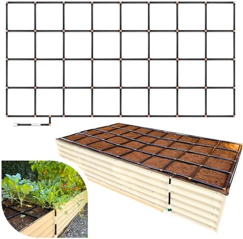 Garden Grid Watering System | Garden Irrigation System for Garden Beds – But Better | Pre-Assembled, Waters Every Plant, 2-Min Setup, USA-Made, Lasts 5–10x Longer Than Drip Irrigation | 4x8 – 44"x88"