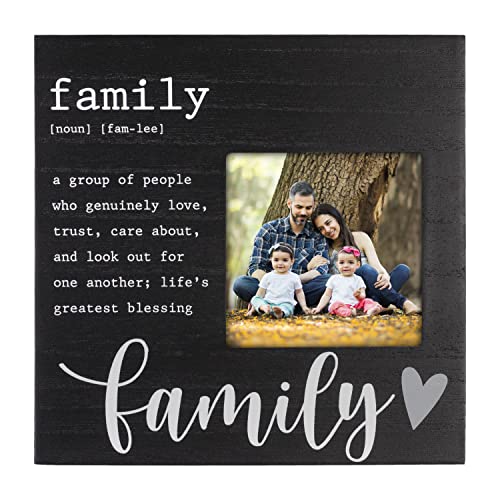 Malden International Designs 4x4 Family Definition Black Picture Frame