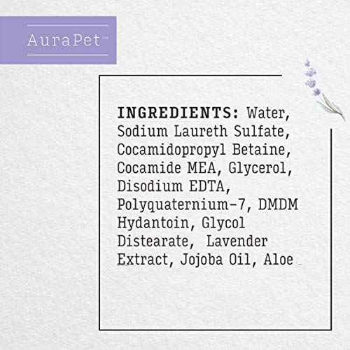Aurapet Aromatherapy Lavender Shampoo For Dogs | 8 Oz Pet Shampoo For All Dogs, Great Calming Shampoo For All Dogs And Dogs With Dry, Itchy, And Sensitive Skin #TOP4