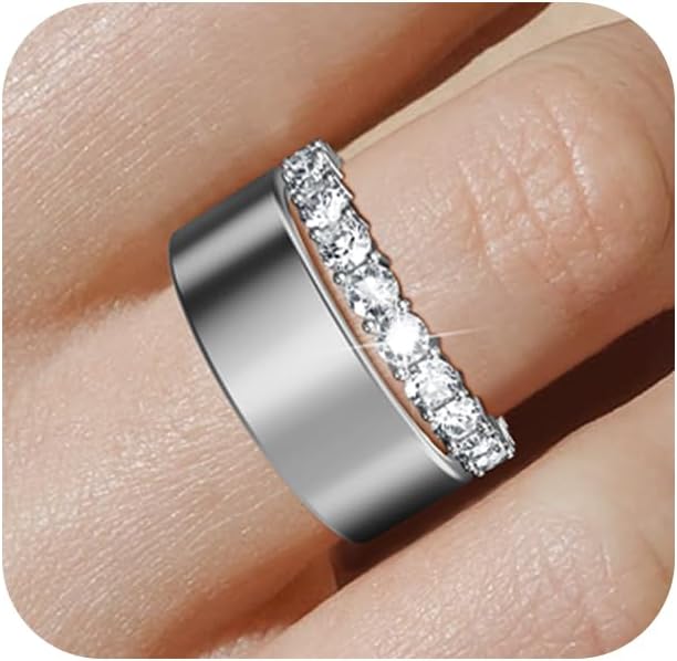 14K Gold Plated Stacking Ring for Oura Ring Gen 4/Gen 4 Ceramic/Gen 3, Sparkling Cubic Zirconia Decorative Stack Rings Stackable Bands for Women