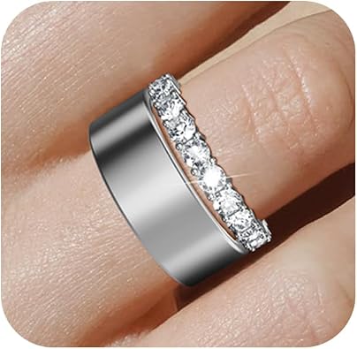 14K Gold Plated Stacking Ring for Oura Ring Gen 4/Gen 4 Ceramic/Gen 3, Sparkling Cubic Zirconia Decorative Stack Rings Stackable Bands for Women