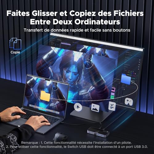 Adaptateur Ugreen Cm691 3x Usb a 3.2 1x Usb c 1x Miniusb 10gbps - vue 5