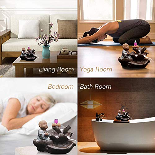 100Pcs Backflow Incense Cones Waterfall Natural 6 Mixed #TOP6